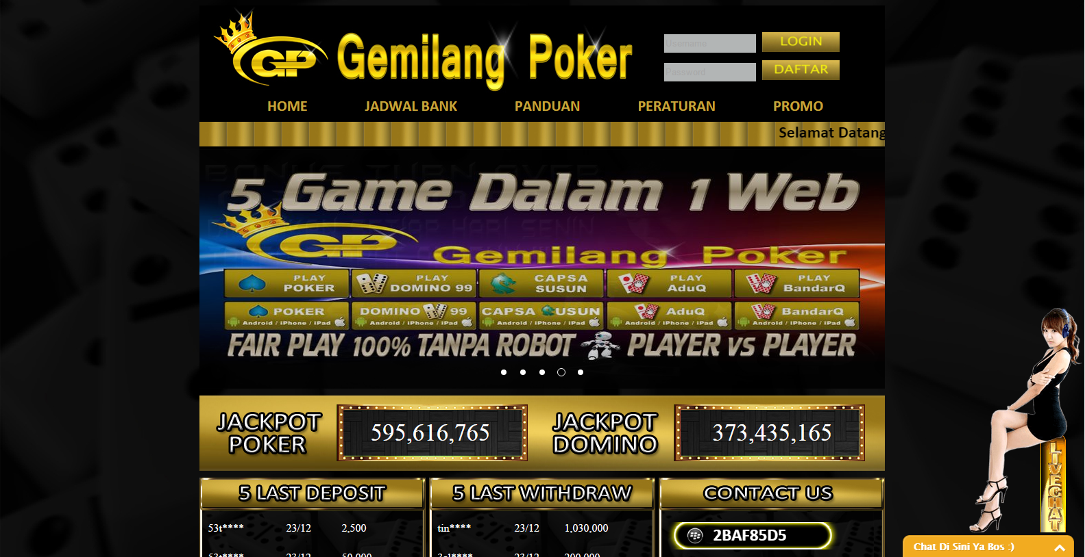 daftar situs judi domino online terpercaya